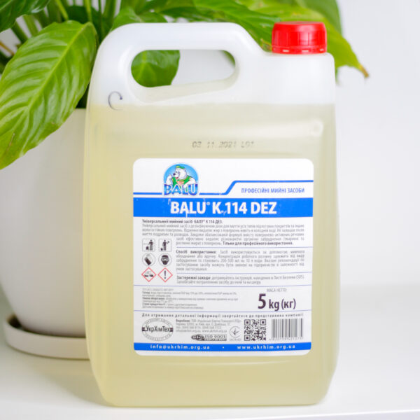 BALU К-114 моющее средство с дезинфицирующим эффектом 5л