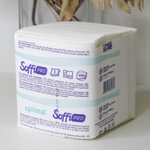Туалетний папір листовий SoffiPRO Optimal, 2 сл, білий