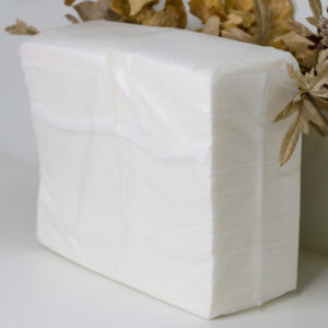Серветка паперова, целюлозна, біла, 24*24 HoReCa(400 шт.) (9 упак. у мішку)