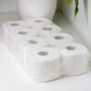 Туалетная бумага целлюлозная, белая, 2 слоя, 50м, 8 рул/уп, PRV