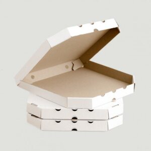 Коробка для пиццы 320*320*33 (белая) М.П., 50шт/уп