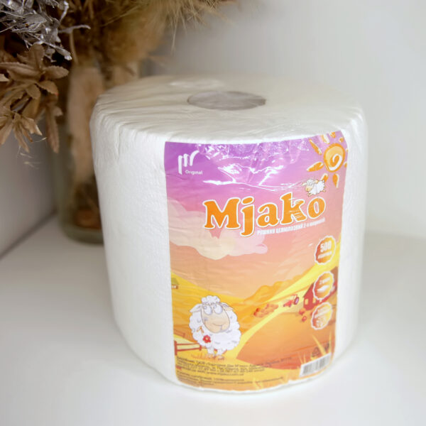 Полотенце бумажное "Mjako", 500 отр, 120м, 2 слоя, 6шт/м