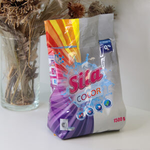 Бесфосфатный стиральный порошок "Sila" COLOR в п/э упак., 1.5 кг