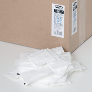 Влажная салфетка в индивидуальной упаковке "Helper Soft" 60*80 белая (120*140), 600 шт/уп