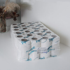 TP-028 Туалетная бумага «Papero», 48 рулонов, 12,5 м, 2 слоя, белая